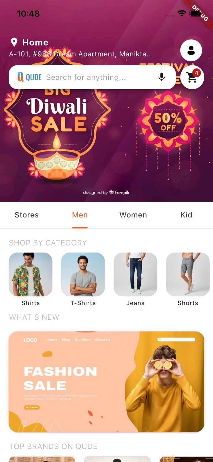 QUDE Mobile App Mockup